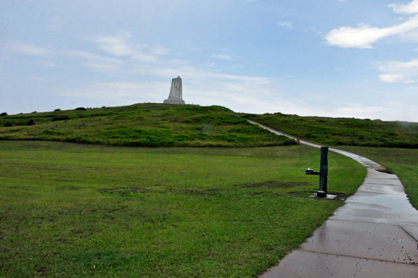 the long, steep, uphill walk